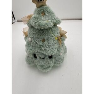 Squishable Christmas Tree Plush Gold Bows Star 16" Tall Light Green Stuffed Toy